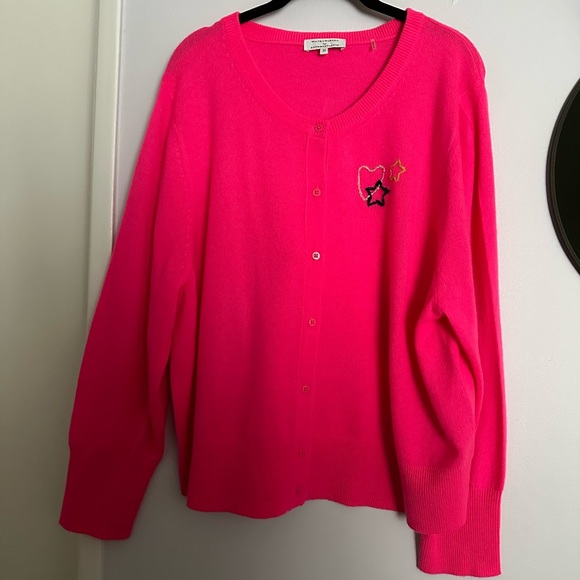 White + Warren x Anthropologie 100% CASHMERE Cardi Cardigan Size 3X - Picture 2 of 7